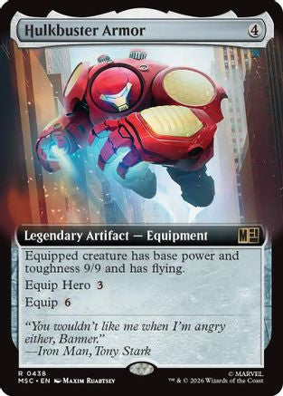 Image of Hulkbuster Armor (Extended Art) (MSC-438) - Commander: Marvel Super Heroes