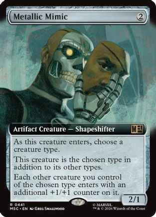 Image of Metallic Mimic (Extended Art) (MSC-441) - Commander: Marvel Super Heroes Foil