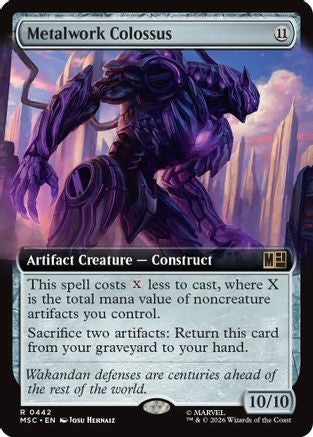 Image of Metalwork Colossus (Extended Art) (MSC-442) - Commander: Marvel Super Heroes Foil