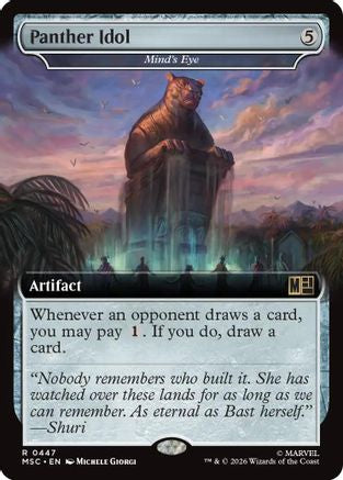 Image of Panther Idol - Mind's Eye (Extended Art) (MSC-447) - Commander: Marvel Super Heroes Foil