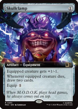 Image of Skullclamp (Extended Art) (MSC-451) - Commander: Marvel Super Heroes