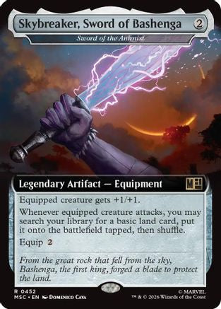 Image of Skybreaker, Sword of Bashenga - Sword of the Animist (Extended Art) (MSC-452) - Commander: Marvel Super Heroes