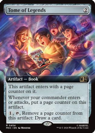 Image of Tome of Legends (Extended Art) (MSC-454) - Commander: Marvel Super Heroes Foil