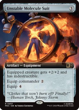 Image of Unstable Molecule Suit (Extended Art) (MSC-457) - Commander: Marvel Super Heroes