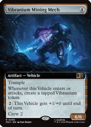 Image of Vibranium Mining Mech (Extended Art) (MSC-458) - Commander: Marvel Super Heroes Foil