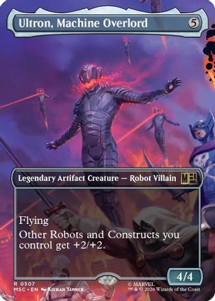 Image of Ultron, Machine Overlord (Borderless) (MSC-507) - Commander: Marvel Super Heroes