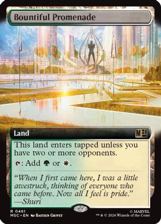 Image of Bountiful Promenade (Extended Art) (MSC-461) - Commander: Marvel Super Heroes