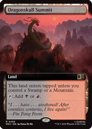 Image of Dragonskull Summit (Extended Art) (MSC-468) - Commander: Marvel Super Heroes Foil