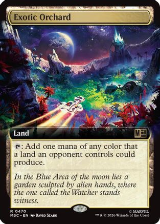 Image of Exotic Orchard (Extended Art) (MSC-470) - Commander: Marvel Super Heroes Foil