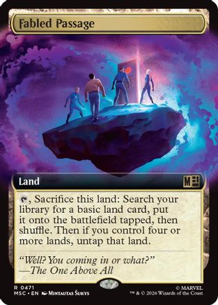 Image of Fabled Passage (Extended Art) (MSC-471) - Commander: Marvel Super Heroes Foil