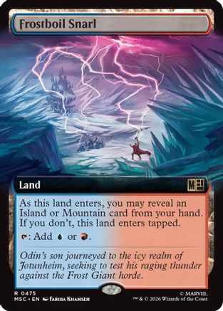Image of Frostboil Snarl (Extended Art) (MSC-475) - Commander: Marvel Super Heroes Foil