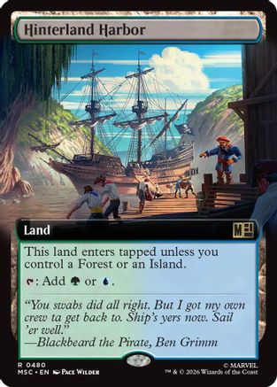 Image of Hinterland Harbor (Extended Art) (MSC-480) - Commander: Marvel Super Heroes Foil