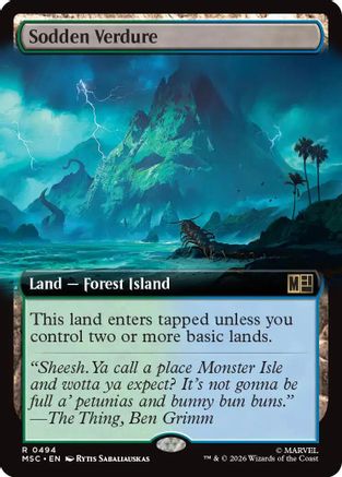 Image of Sodden Verdure (Extended Art) (MSC-494) - Commander: Marvel Super Heroes