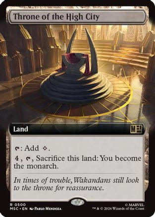 Image of Throne of the High City (Extended Art) (MSC-500) - Commander: Marvel Super Heroes Foil