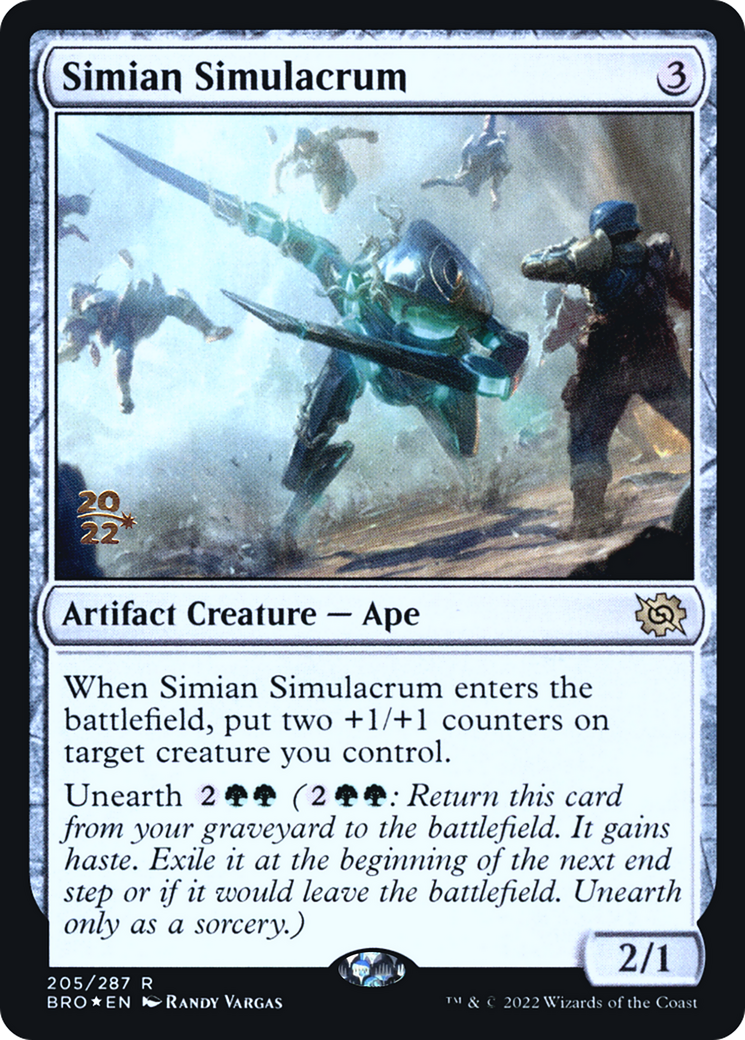 Image of Simian Simulacrum [The Brothers' War Prerelease Promos]