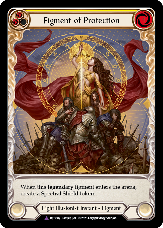 Image of Figment of Protection // Aegis, Archangel of Protection (Marvel) [DTD007] (Dusk Till Dawn)  Cold Foil
