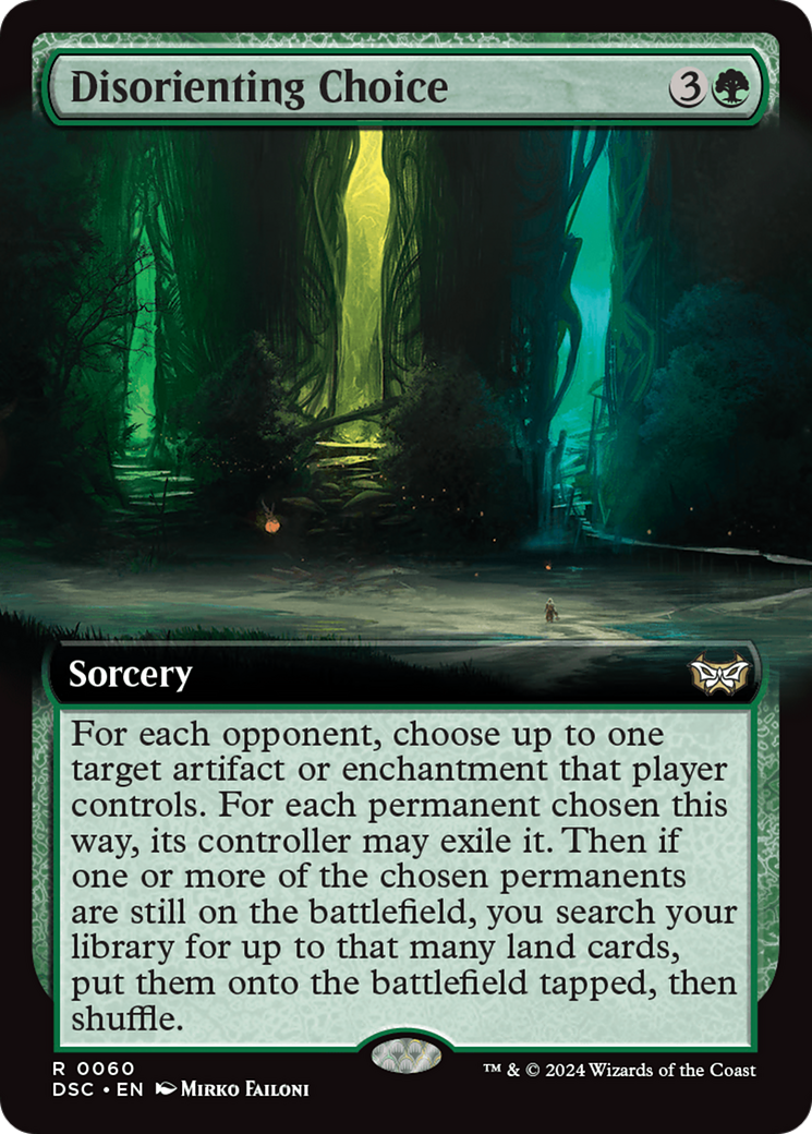 Image of Disorienting Choice (Extended Art) [Duskmourn: House of Horror Commander]