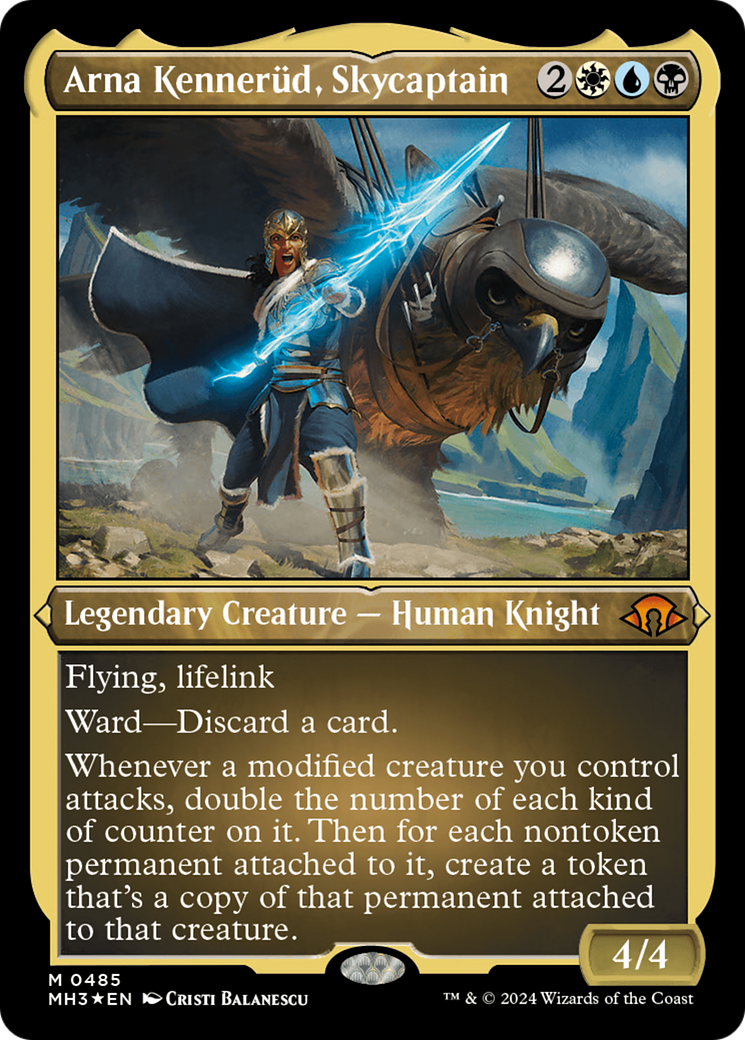 Image of Arna Kennerud, Skycaptain (Foil Etched) [Modern Horizons 3]