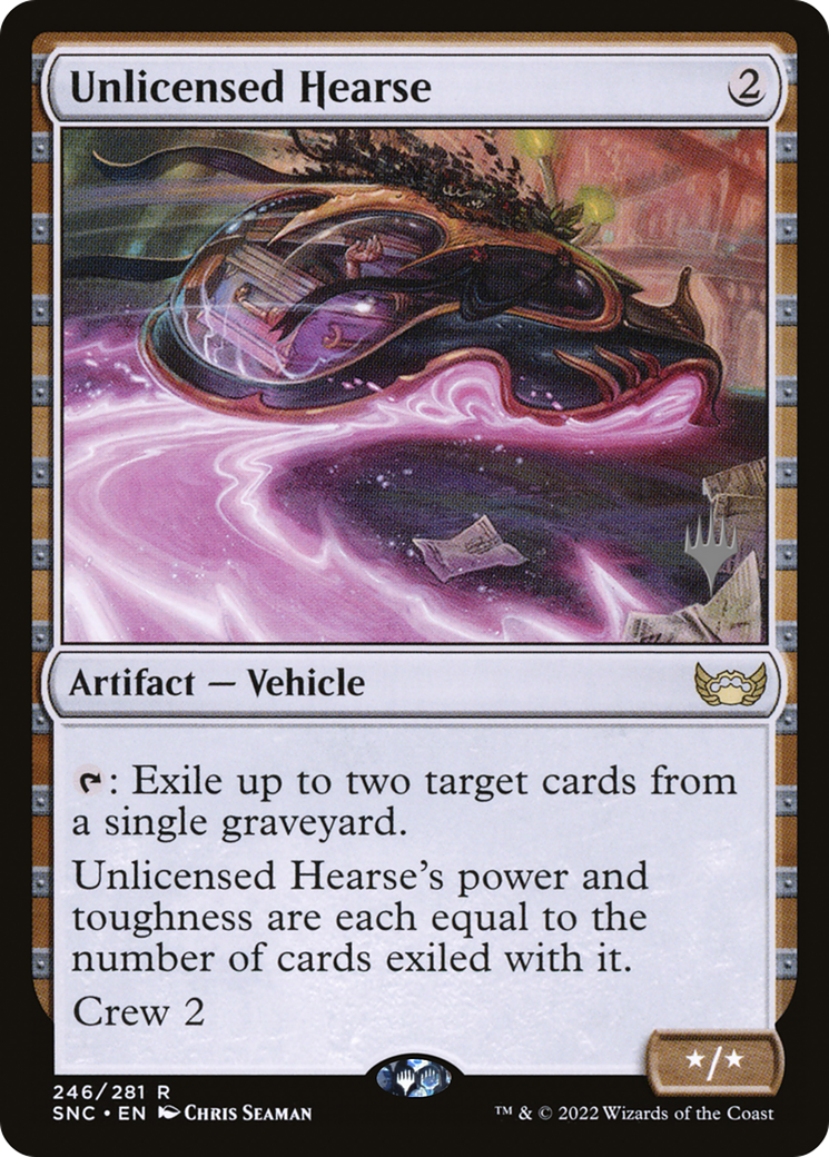 Image of Unlicensed Hearse (Promo Pack) [Streets of New Capenna Promos]