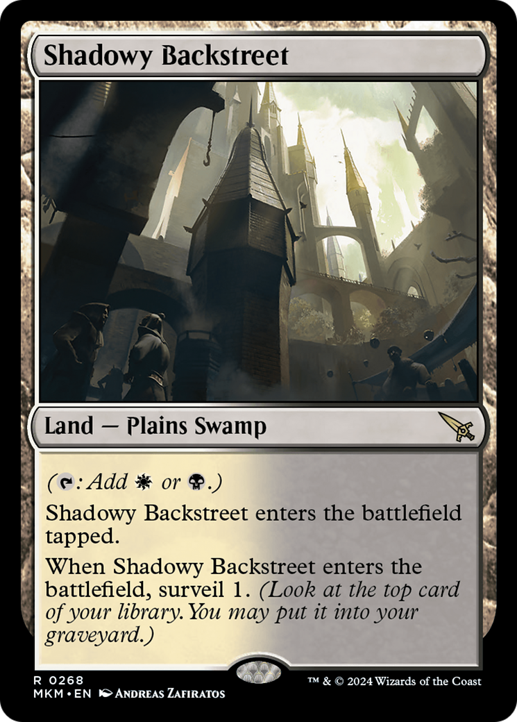 Image of Shadowy Backstreet [Murders at Karlov Manor]