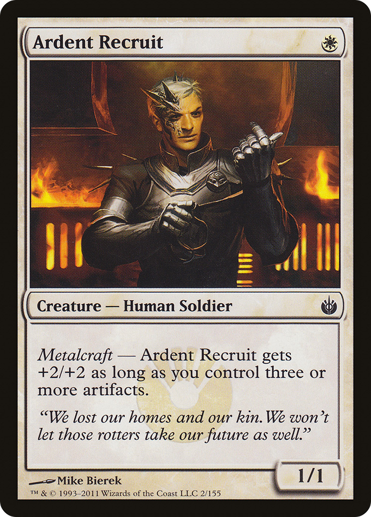 Image of Ardent Recruit [Mirrodin Besieged]