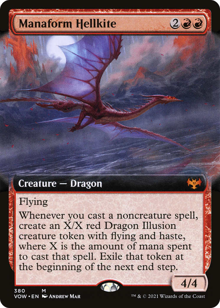 Image of Manaform Hellkite (Extended Art) [Innistrad: Crimson Vow]
