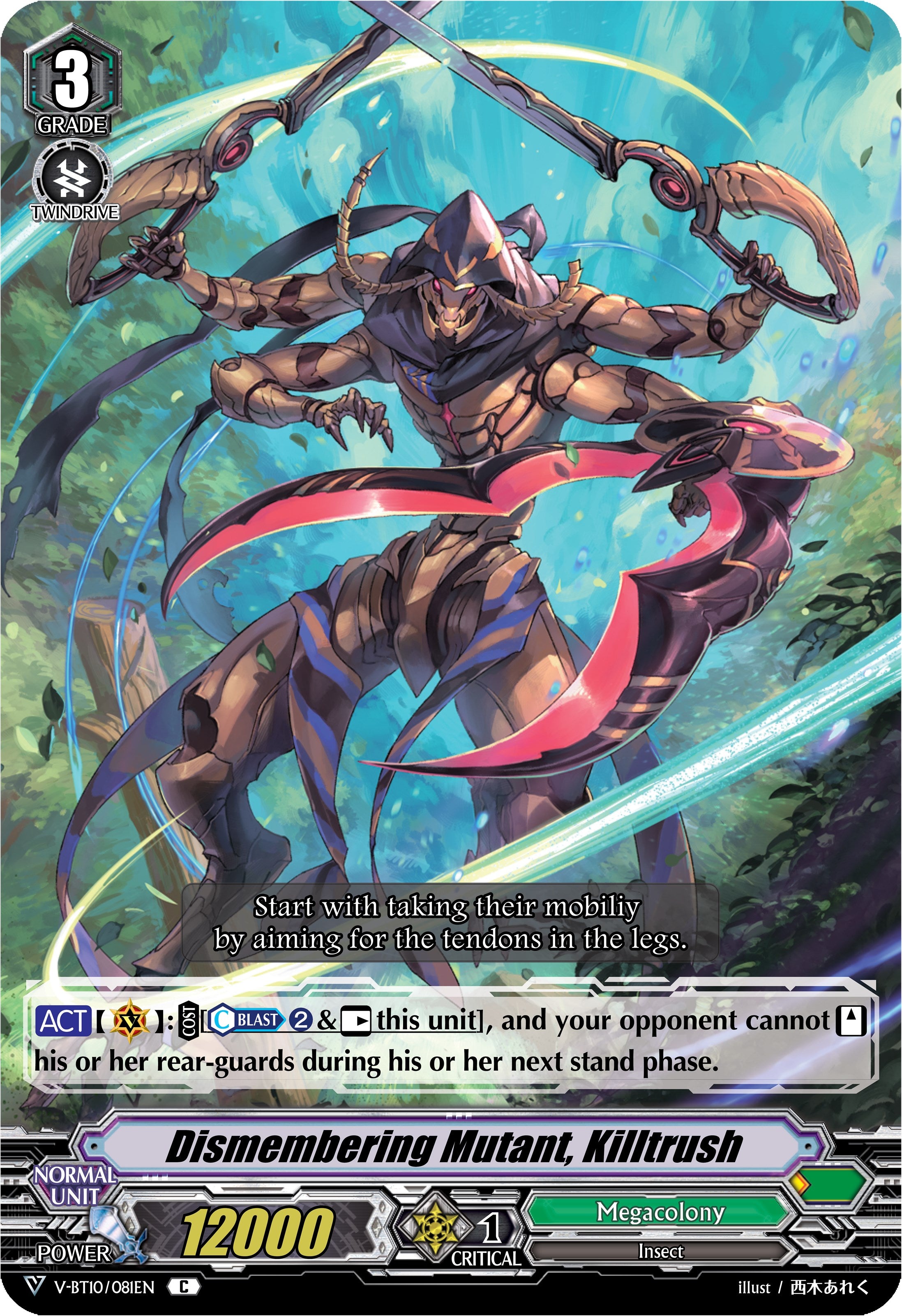 Image of Dismembering Mutant, Killtrush (V-BT10/081EN) [Phantom Dragon Aeon]