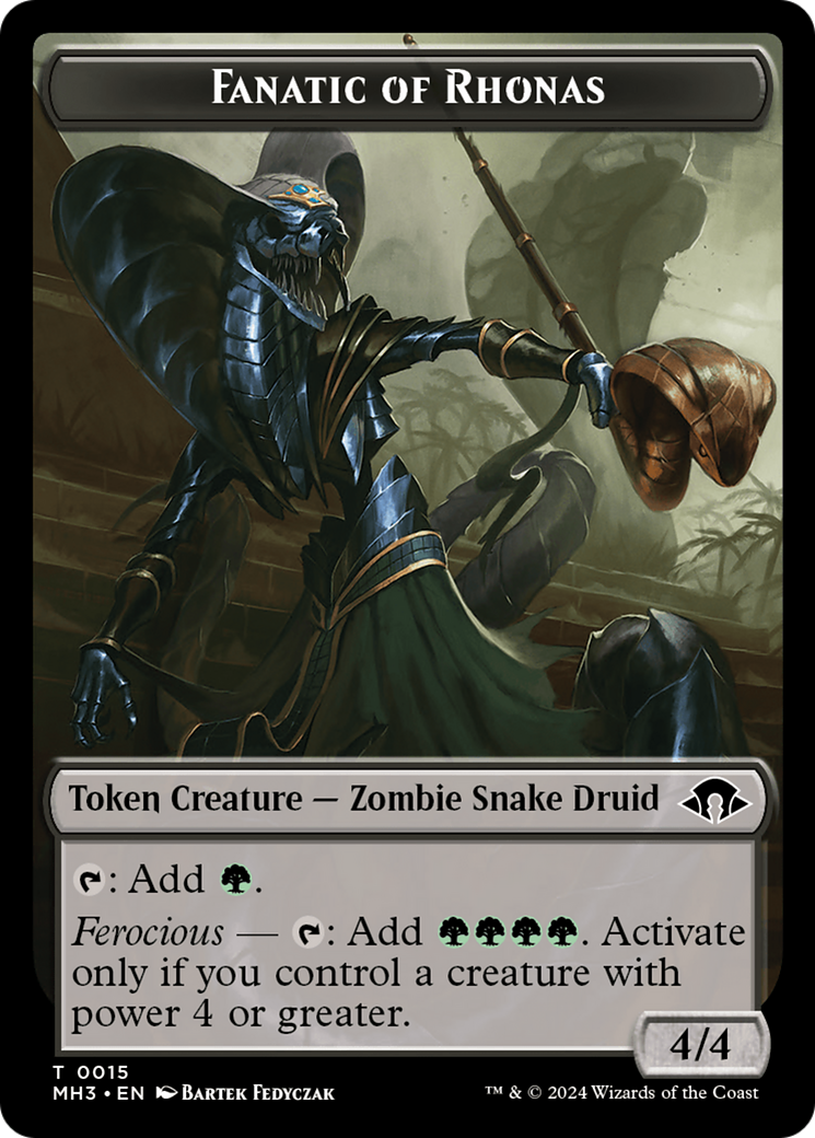 Image of Eldrazi Spawn // Fanatic of Rhonas Double-Sided Token [Modern Horizons 3 Tokens]