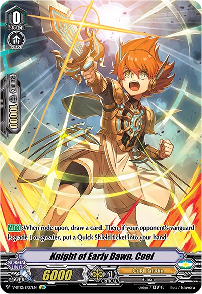 Image of Knight of Early Dawn, Coel (V-BT12/SP27EN) [Divine Lightning Radiance]