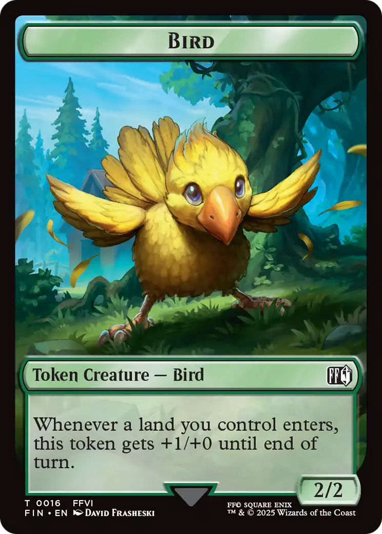 Image of Hero (0007) // Bird (0016) Double-Sided Token [FINAL FANTASY Tokens]