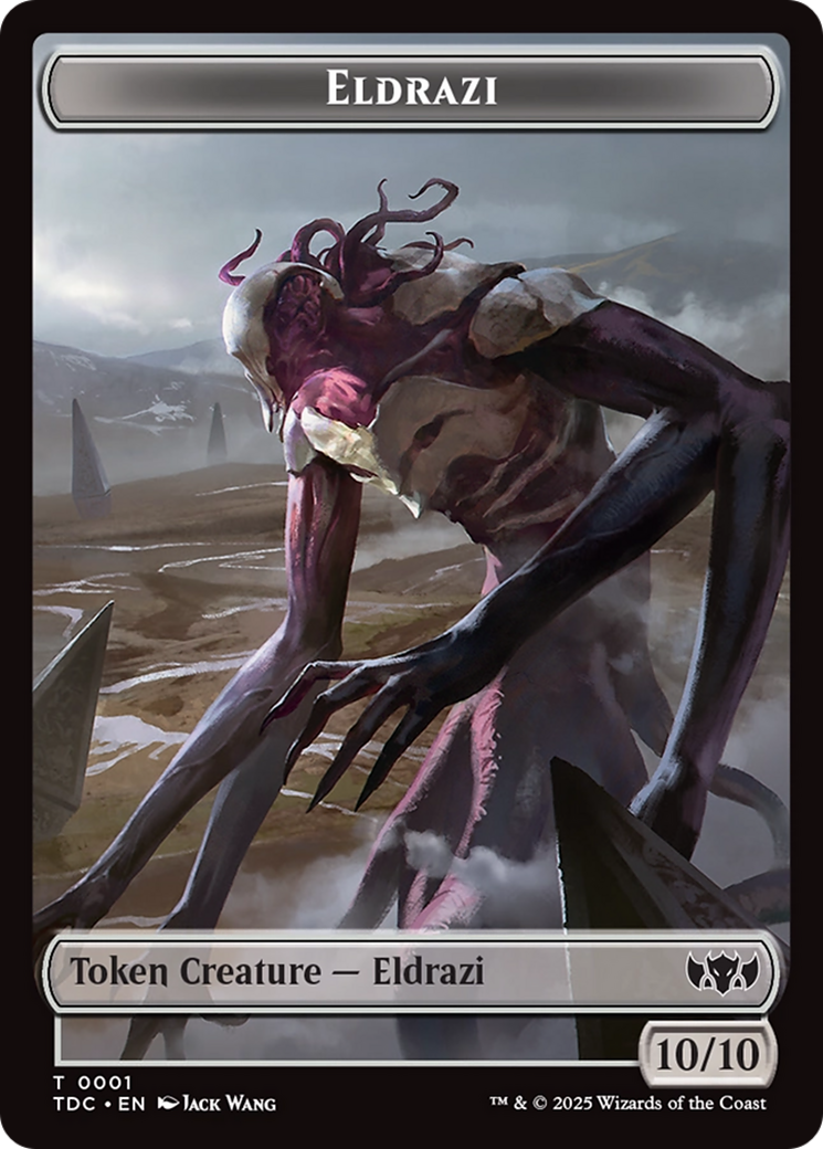 Image of Eldrazi // Citizen Double-Sided Token [Tarkir: Dragonstorm Commander Tokens]