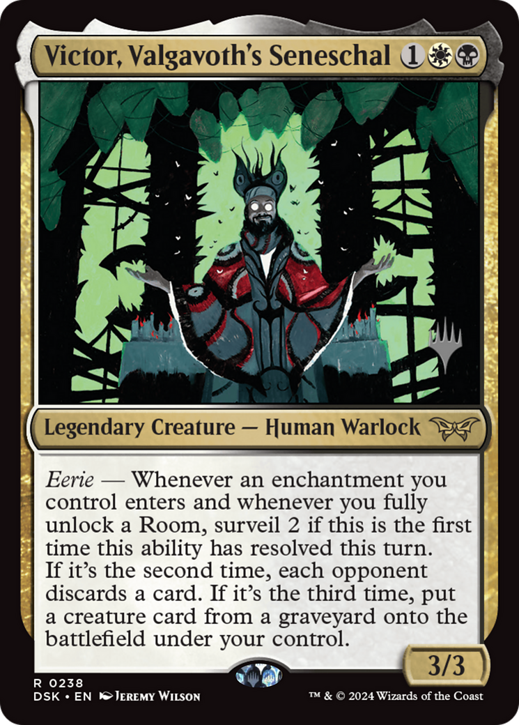Image of Victor, Valgavoth's Seneschal (Promo Pack) [Duskmourn: House of Horror Promos]