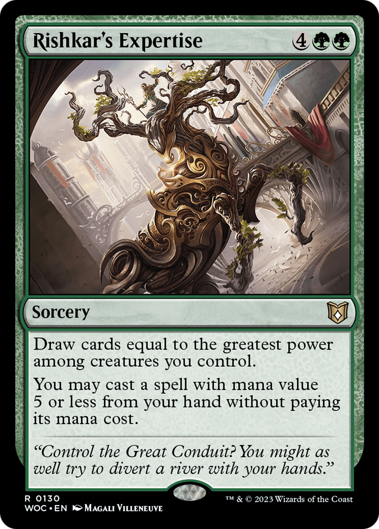 Image of Rishkar's Expertise [Wilds of Eldraine Commander]