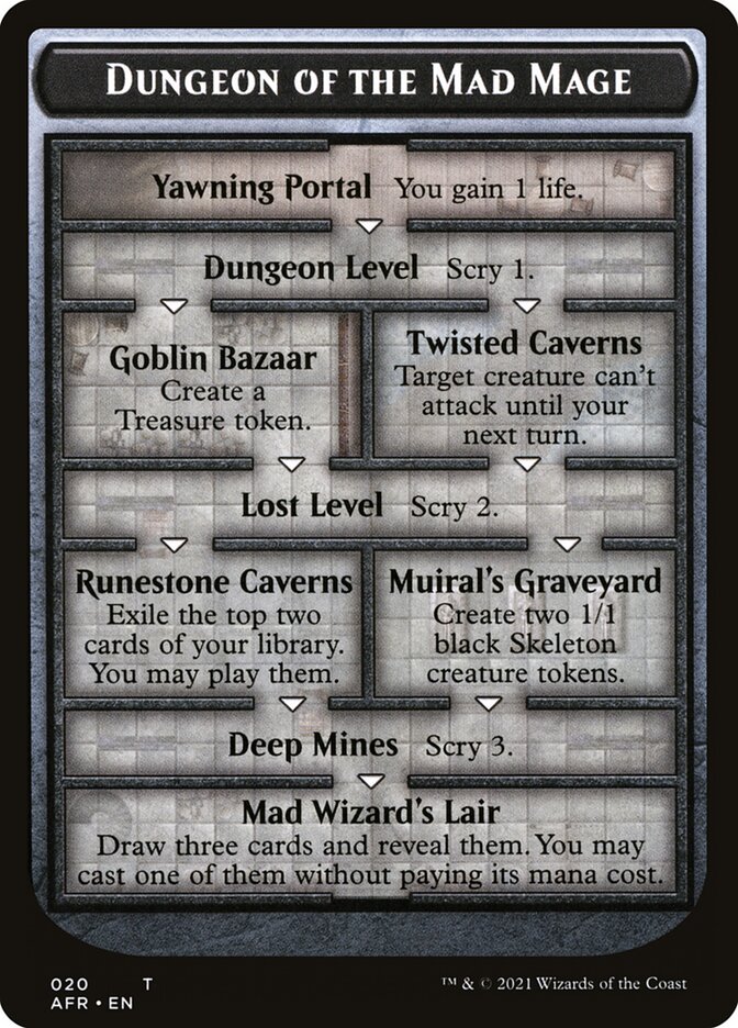 Image of Dungeon of the Mad Mage // Tomb of Annihilation Double-Sided Token [Dungeons & Dragons: Adventures in the Forgotten Realms Tokens]