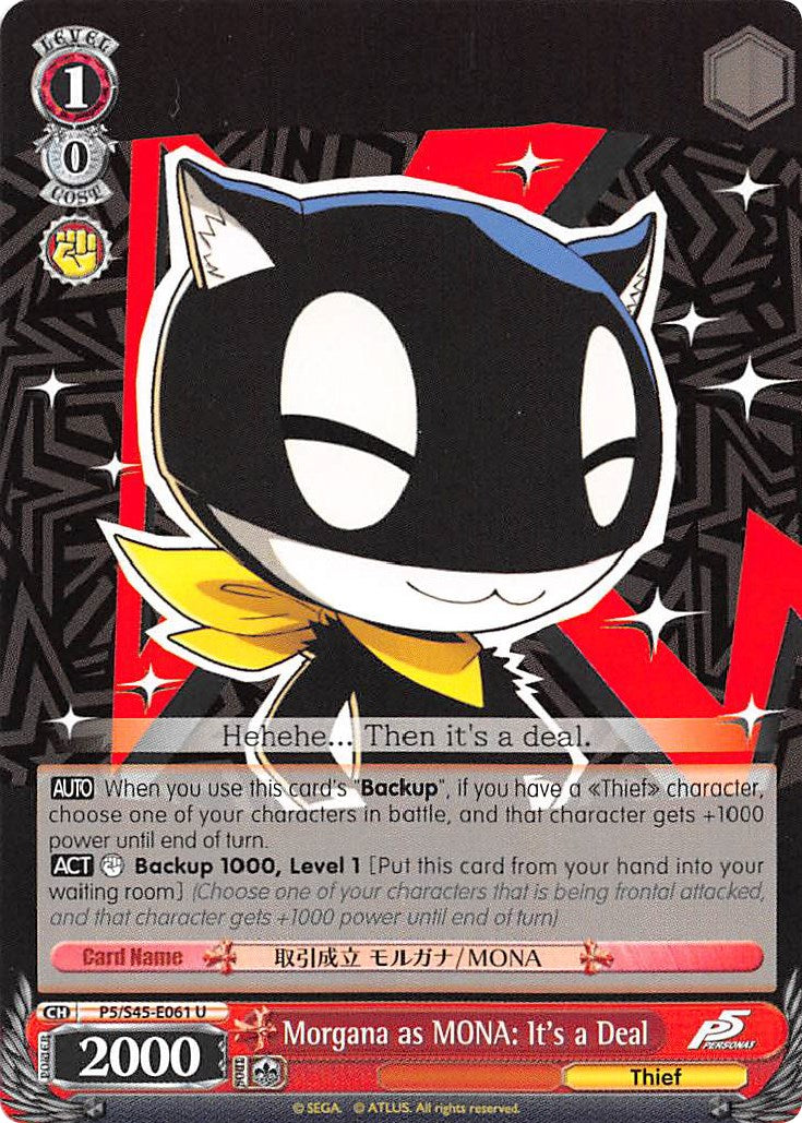 Image of Morgana as MONA: It's a Deal (P5/S45-E061 U) [Persona 5]