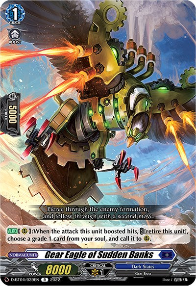 Image of Gear Eagle of Sudden Banks (D-BT04/039EN) [Awakening of Chakrabarthi]
