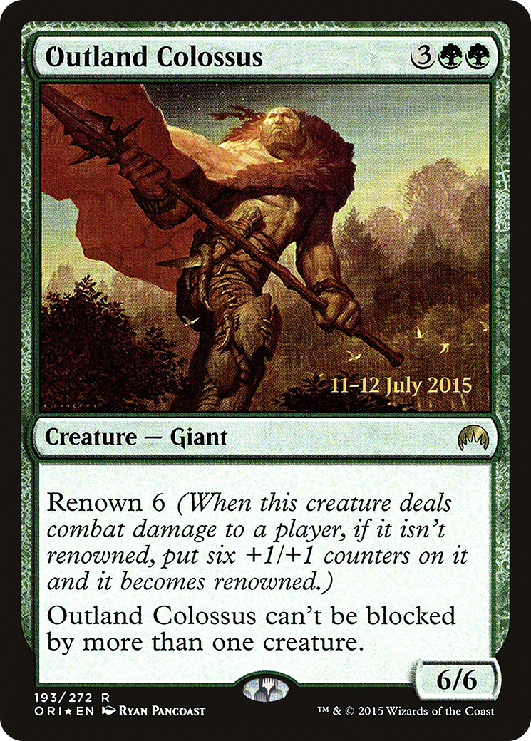 Image of Outland Colossus [Magic Origins Prerelease Promos]