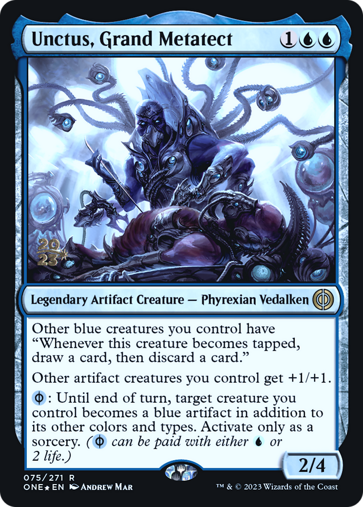 Image of Unctus, Grand Metatect [Phyrexia: All Will Be One Prerelease Promos]