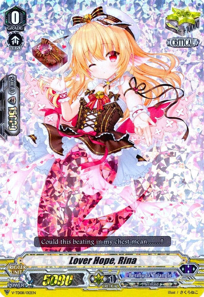 Image of Lover Hope, Rina (Parallel Foil) (V-TD08/012EN) [Schokolade Melody]