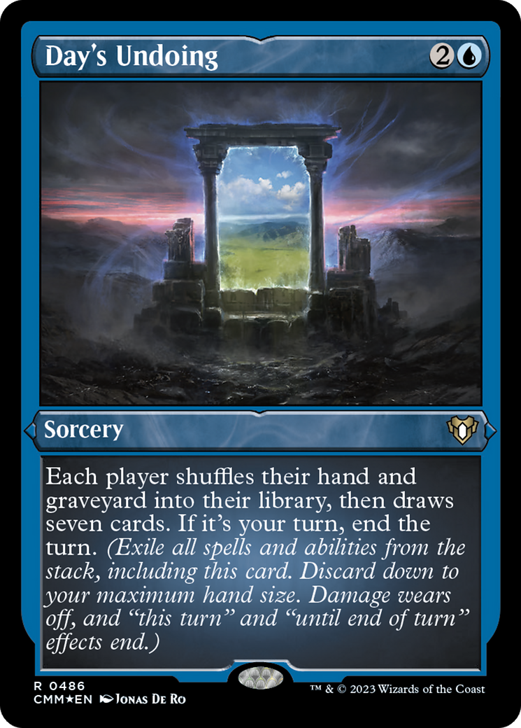 Image of Day's Undoing (Foil Etched) [Commander Masters]
