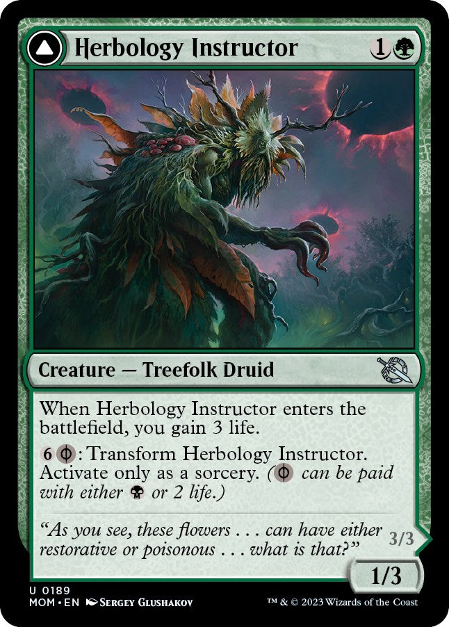 Image of Herbology Instructor // Malady Invoker [March of the Machine]