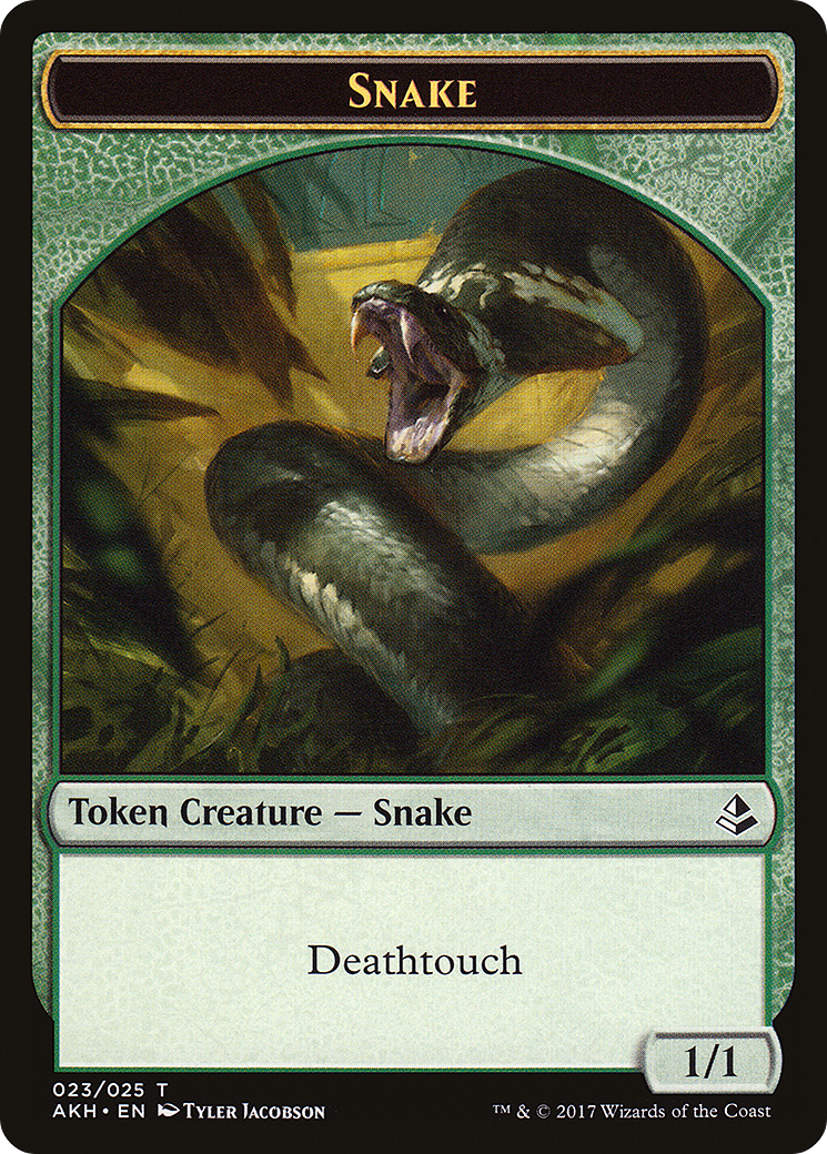 Image of Snake Token (AKH-023) - Amonkhet Tokens Foil