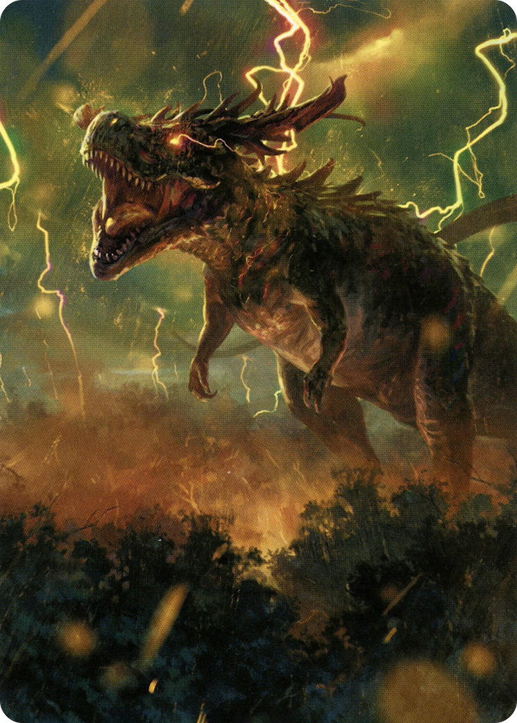 Image of Thrasta, Tempest's Roar Art Card (42) [Modern Horizons 2 Art Series]