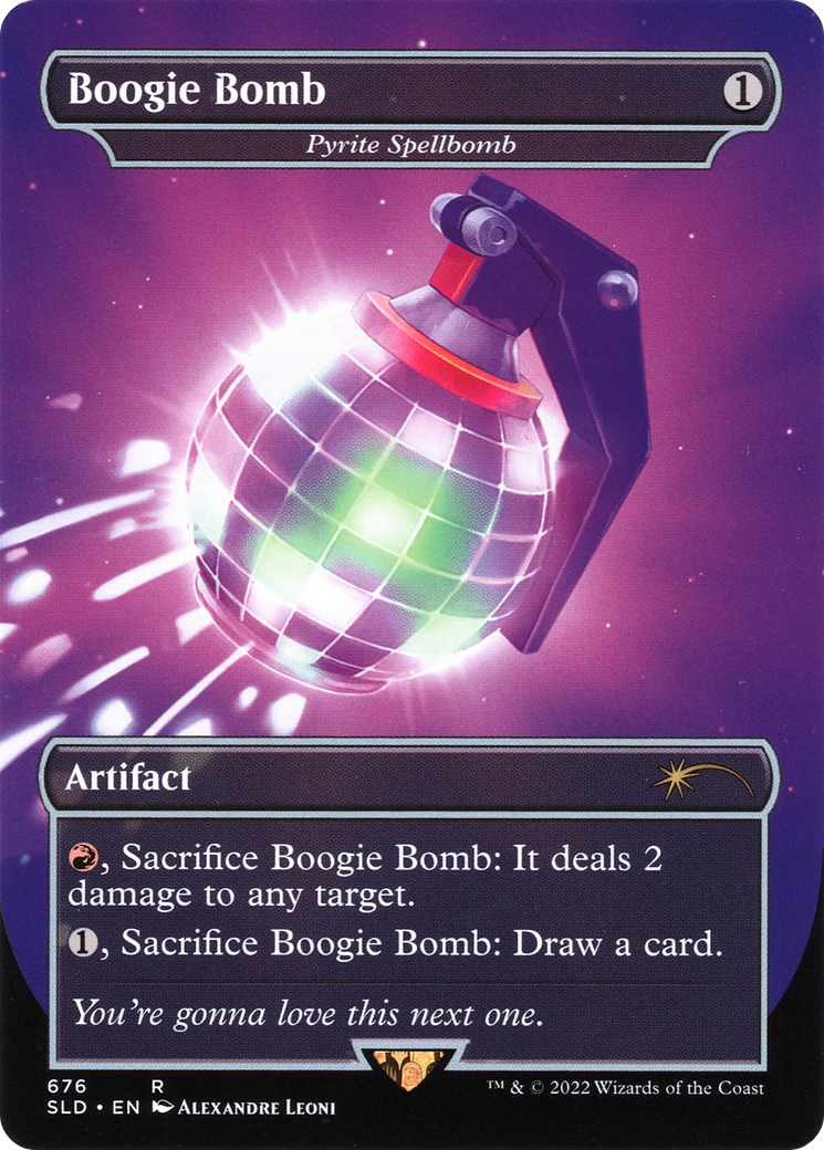 Image of Pyrite Spellbomb - Boogie Bomb (Borderless) [Secret Lair Drop Promos]