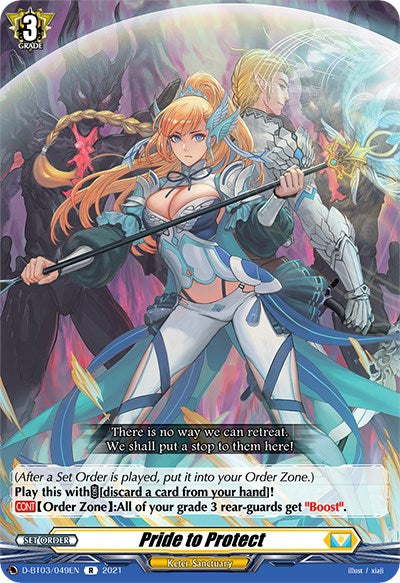 Image of Pride to Protect (D-BT03/049EN) [Advance of Intertwined Stars]