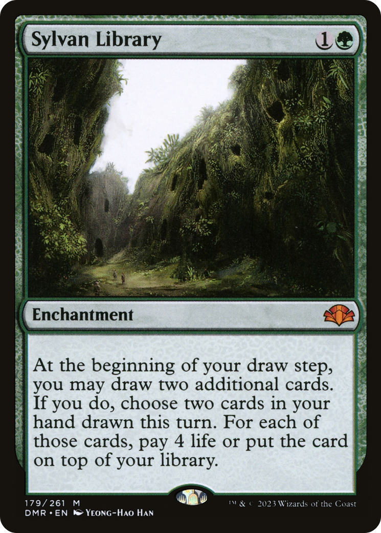 Image of Sylvan Library [Dominaria Remastered]