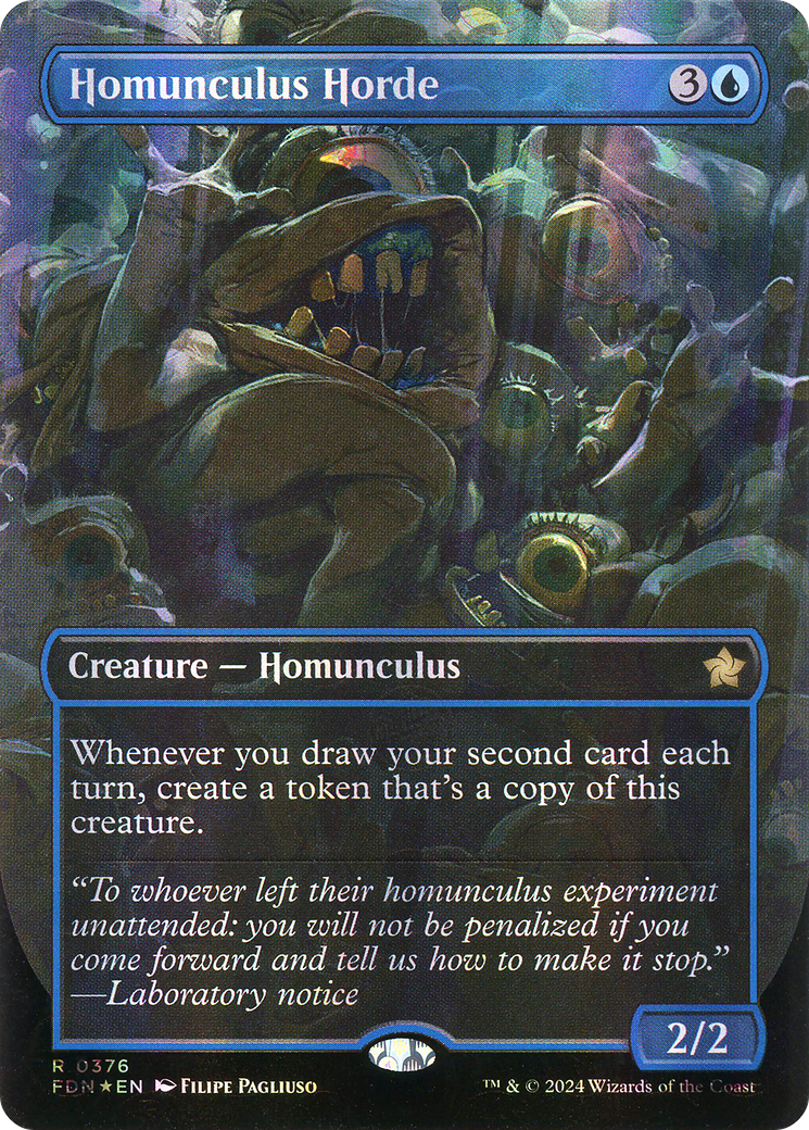 Image of Homunculus Horde (Borderless) (Mana Foil) [Foundations]