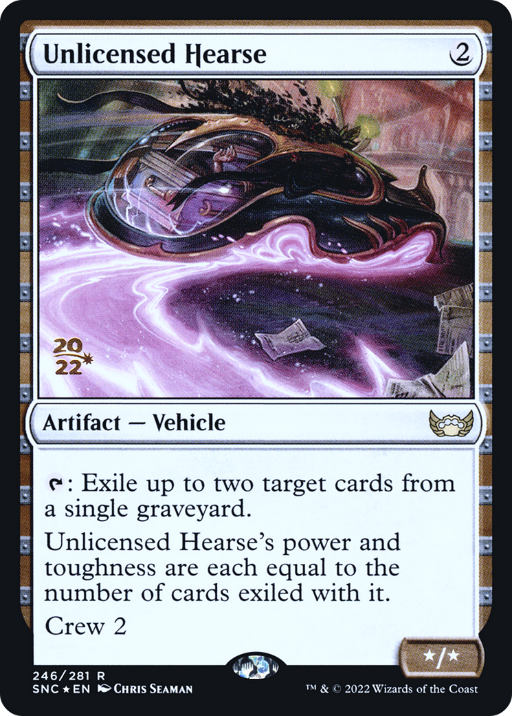 Image of Unlicensed Hearse [Streets of New Capenna Prerelease Promos]