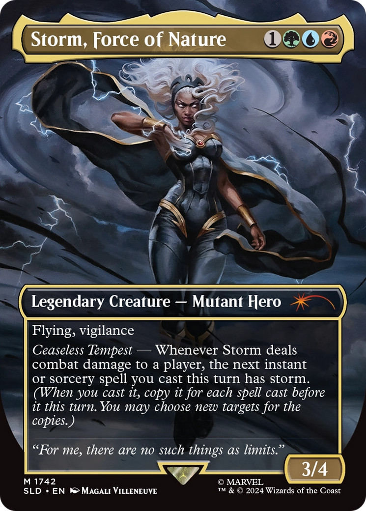 Image of Storm, Force of Nature (SLD-1742) - Secret Lair Drop (Borderless) Foil