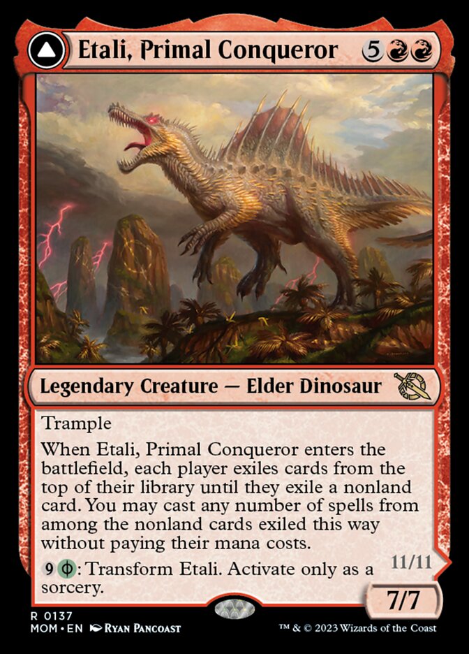 Image of Etali, Primal Conqueror // Etali, Primal Sickness [March of the Machine]